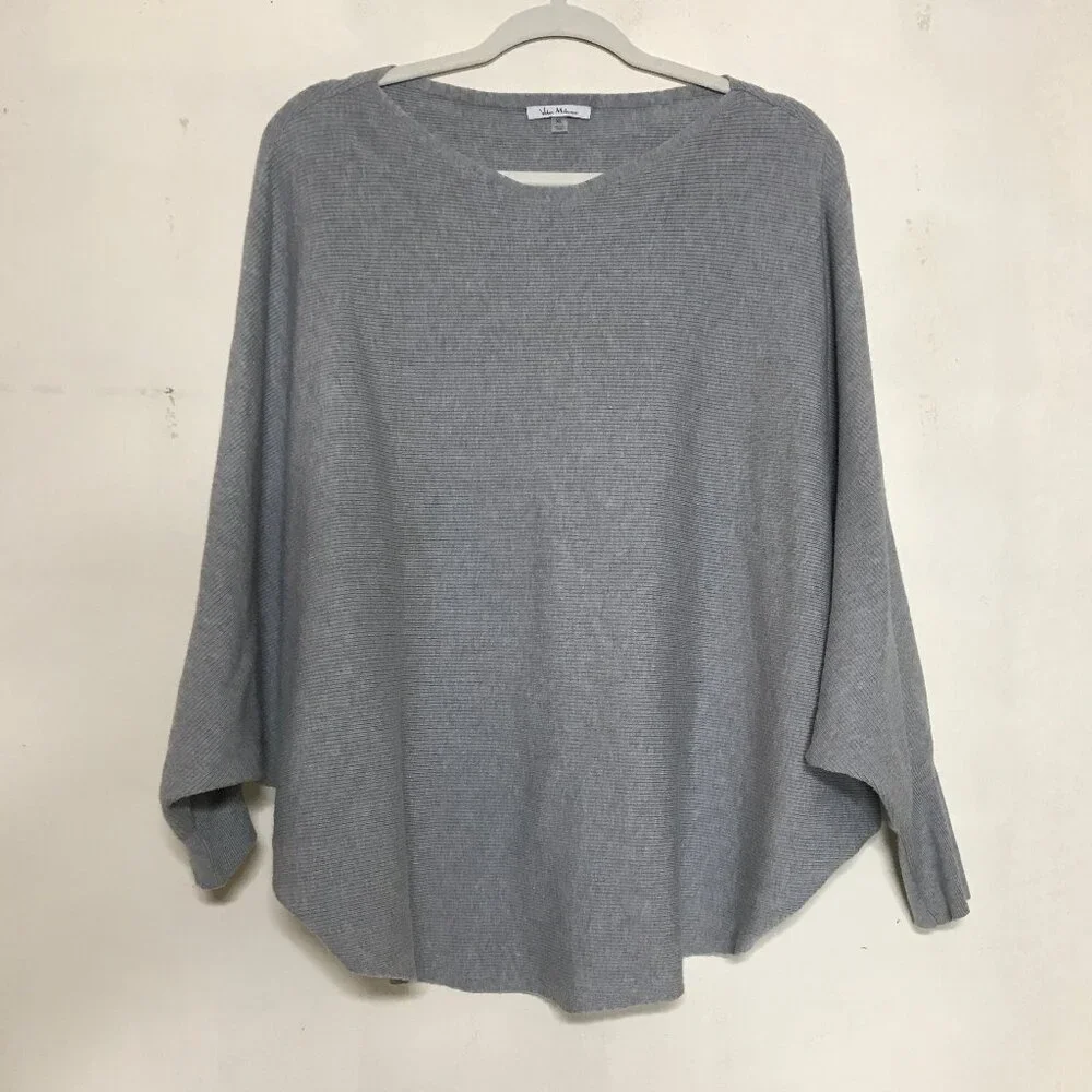 Vila Milano Sz XL Soft Cozy Batwing Sleeve Poncho Style Blouson Popover Sweater - Picture 1 of 11
